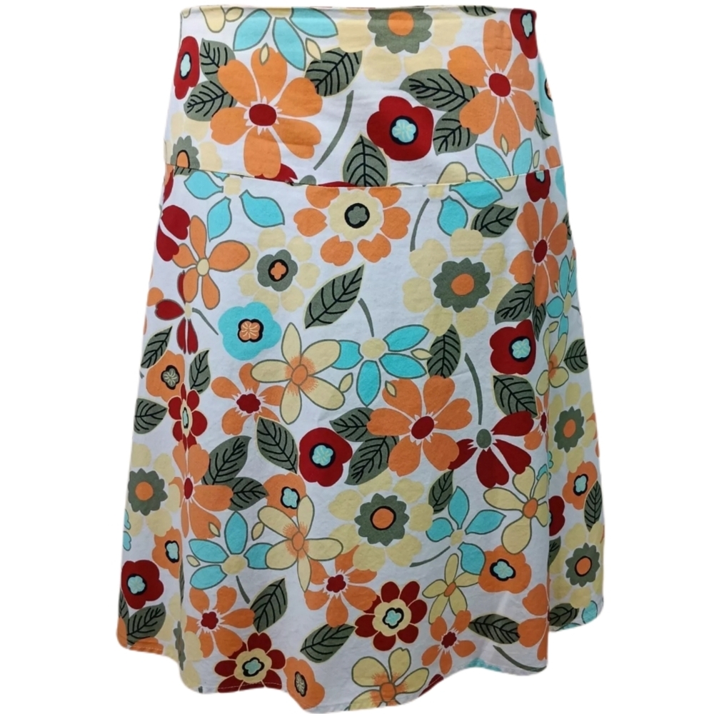 Vintage 90s Lily Brand Skirt‎ Womens M Multicolor Retro 60s MOD Cottagecore Boho